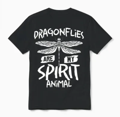 Dragonflies Flying Insect Quotes Entomologist Unisex T-Shirt - Black