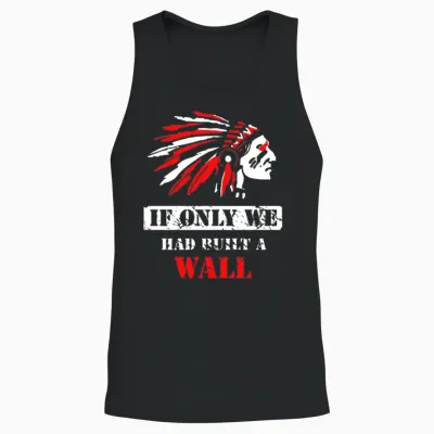 Native American 1492 Proudly in Columbus Day Unisex Tank Top - Black