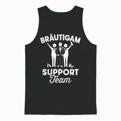 Team Bräutigam Support Team Junggesellenabschied Jga Unisex Tank Top - Black
