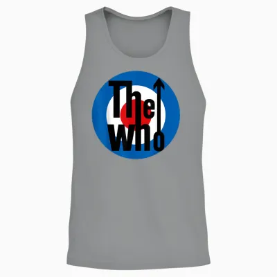 The Who Official Classic Target Logo Unisex Tank Top - Sport Grey