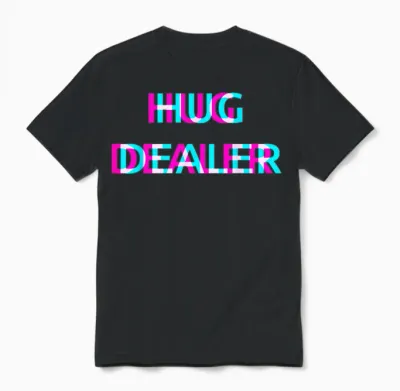 Hug Dealer Techno Edm Music Festival Raver Dance Rave Unisex T-Shirt - Black