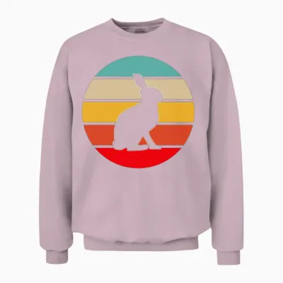 Rabbit Retro Unisex Sweatshirt - Light Pink
