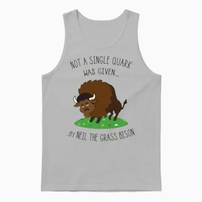 Neil Degrasse Tyson Bison Unisex Tank Top - Ash