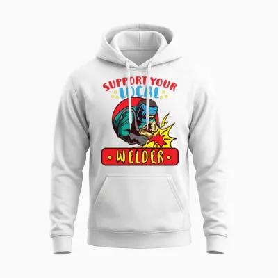 Welder Funny Funny Welding Gift Unisex Hoodie - White