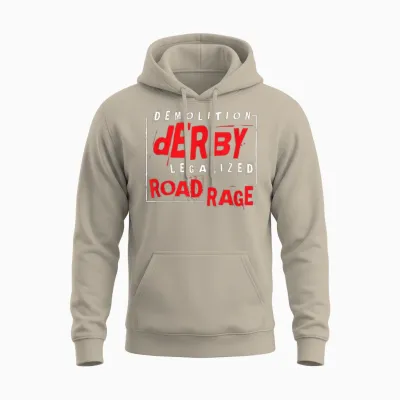 Demolition Derby Racing Car Crash Motorsports Amateur Unisex Hoodie - Sand