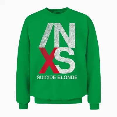 Inxs – Suicide Blonde T-Shirt, Black, S Unisex Sweatshirt - Irish Green