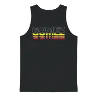 Gomez First Name Funny Vintage Sunset Gomez Unisex Tank Top - Black – 1