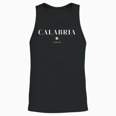 Calabre Italie Unisex Tank Top - Black
