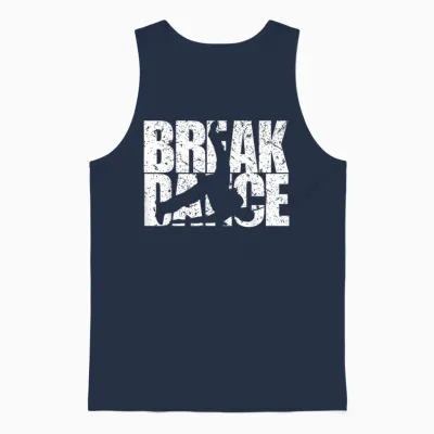 Break Dance Retro Windmill Hip Hop Gift for Kids T-Shirt, Black, S Unisex Tank Top - Navy