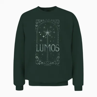 Harry Potter Magic Wand Lumos Turn on the Light Unisex Sweatshirt - Forest
