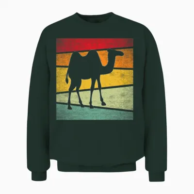 Camel Retro Unisex Sweatshirt - Forest