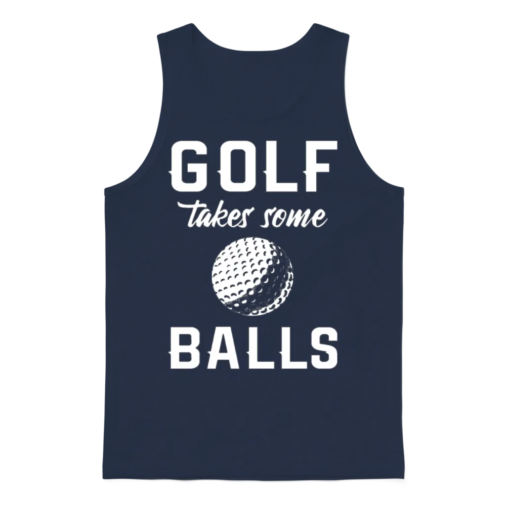 Funny Golfer Golf Unisex Tank Top - Navy