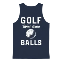 Funny Golfer Golf Unisex Tank Top - Navy – 1