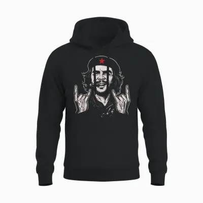Shirt Che Guevara Revolution Cuba Rebel Vintage Cuban Cigar Unisex Hoodie - Black