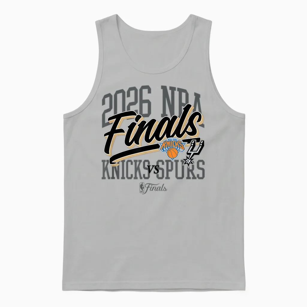 Nba 2026 Finals Knicks vs Spurs Final Flex Unisex Tank Top in Ash