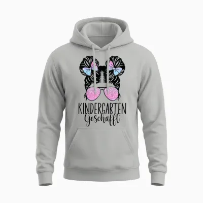 Kinder Kindergarten Geschafft 2026 2027 Kita Abschluss Unisex Hoodie - Ash