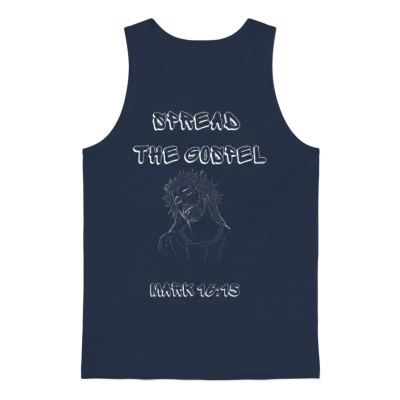 Spread the Gospel Unisex Tank Top - Navy