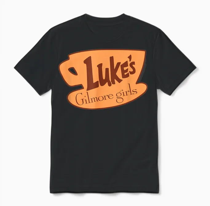 Gilmore Girls Luke's Logo Unisex T-Shirt in Black