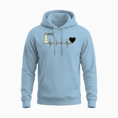 Funny Lighthouse Gift Unisex Hoodie - Light Blue