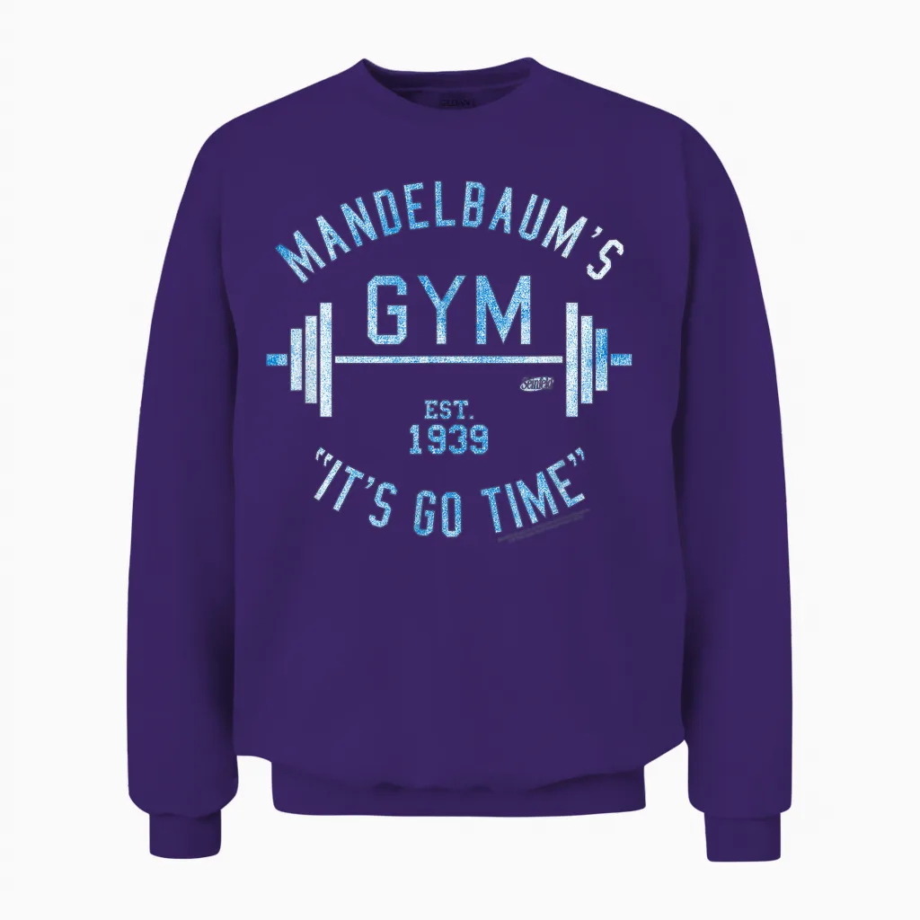 Seinfeld Mandelbaum's Gym & Lifting Gift Unisex Sweatshirt in Purple