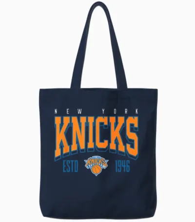 Offizieller Nba-Wettkampf Der New York Knicks Getestet Tote Bags - Navy