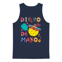 Dinko De Mayo Cinco De Mayo Pickleball Unisex Tank Top - Navy – 1