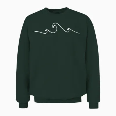 Waves Unisex Sweatshirt - Forest