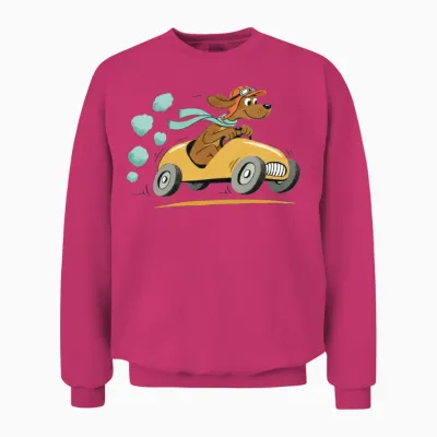 Go Dog Go Vintage Unisex Sweatshirt - Heliconia