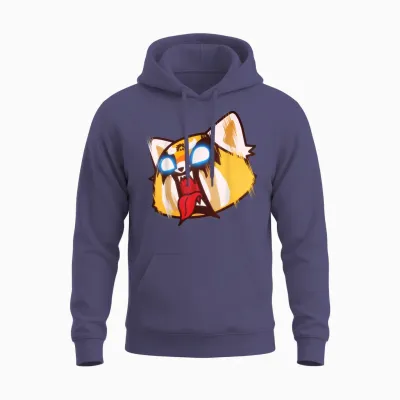 Aggretsuko Screaming Rage Unisex Hoodie - Heather Sport Dark Navy
