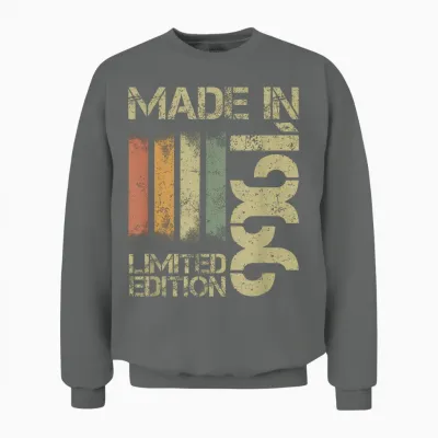 1966 Vintage Geburtstag Retro Vintage Männer Frauen Geschenk Unisex Sweatshirt - Graphite Heather