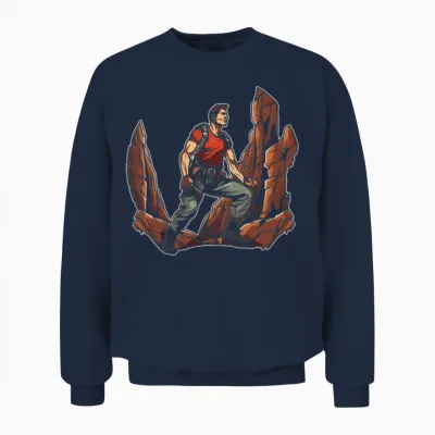Hiking Hike Cool Unisex Sweatshirt - Navy