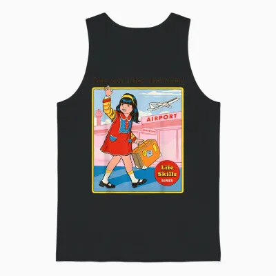 See You Later Sarcastic Retro Vintage Funny Adult Humour Unisex Tank Top - Black