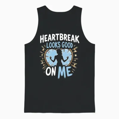 Breakup Empowerment Self-Love Fresh Starts Unisex Tank Top - Black
