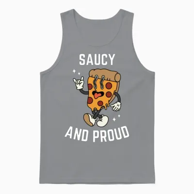 Saucy and Proud Unisex Tank Top - Sport Grey
