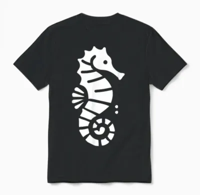 Seepferdchen - Ocean Wildlife Unisex T-Shirt - Black