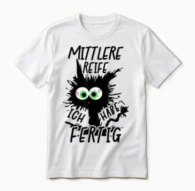 Mittlere Reife Ich Habe Fertig 2026 Mittlere Reife Geschafft Unisex T-Shirt - White
