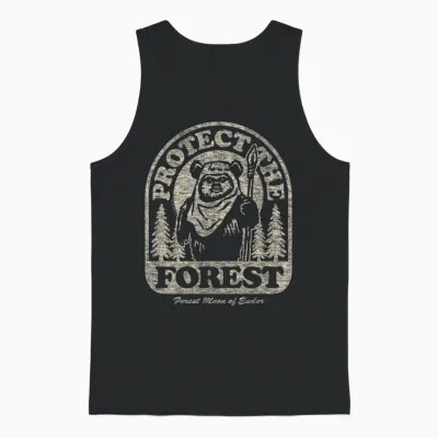 Star Wars - Ewok Protect the Forest Unisex Tank Top - Black
