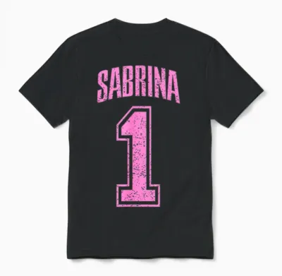 Sabrina Supporter Number 1 Biggest Fan Unisex T-Shirt - Black