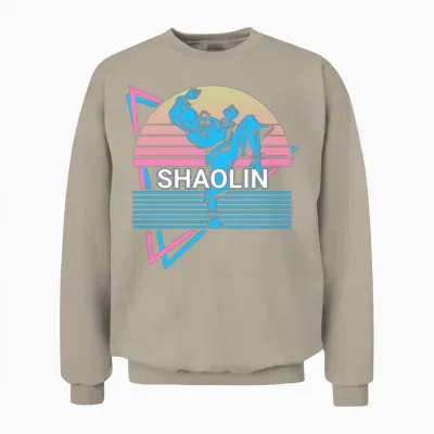 Kung Fu Retro Unisex Sweatshirt - Sand