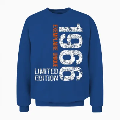 60ème Anniversaire 1966 Vintage 60 Ans Hommes Millésime 1966 Unisex Sweatshirt - Royal