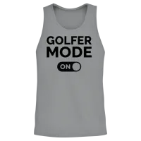 Golfer Mode On — Golf Gift Unisex Tank Top - Sport Grey – 2