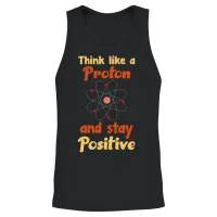 Think Like a Proton Stay Positive Unisex Tank Top - Black – 2