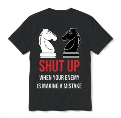 Funny Chess Unisex T-Shirt - Black