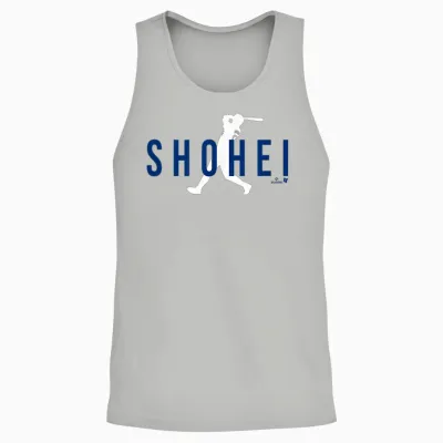 Shohei Ohtani - Silhouette Swing - Los Angeles Baseball Unisex Tank Top - Ash
