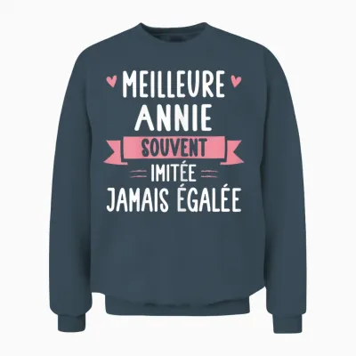 Unique Woman Humour Gift Personalized Name Annie Unisex Sweatshirt - Dark Heather
