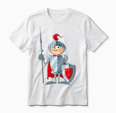 Cartoons-Funny-Knight Unisex T-Shirt - White