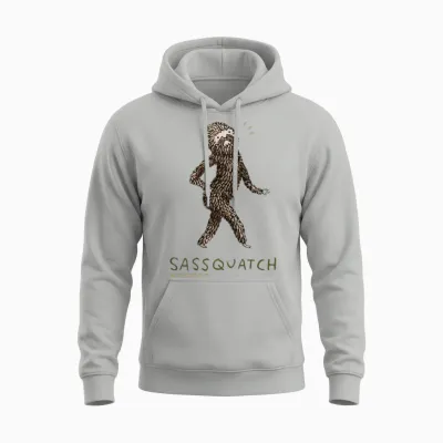 Sassquatch Unisex Hoodie - Ash