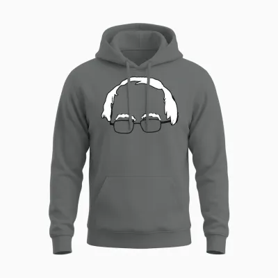 Blue Bernie Head Unisex Hoodie - Graphite Heather