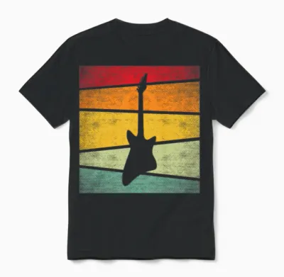 Rock Retro Unisex T-Shirt - Black