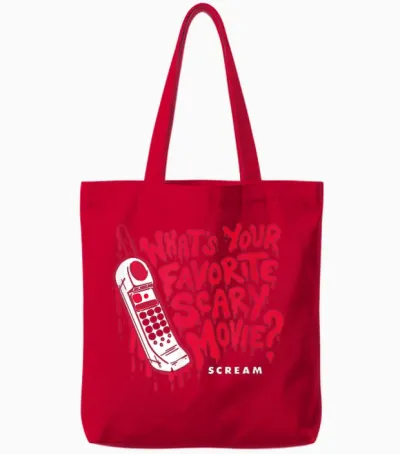 Scream - Favorite Scary Movie Tote Bags - Red